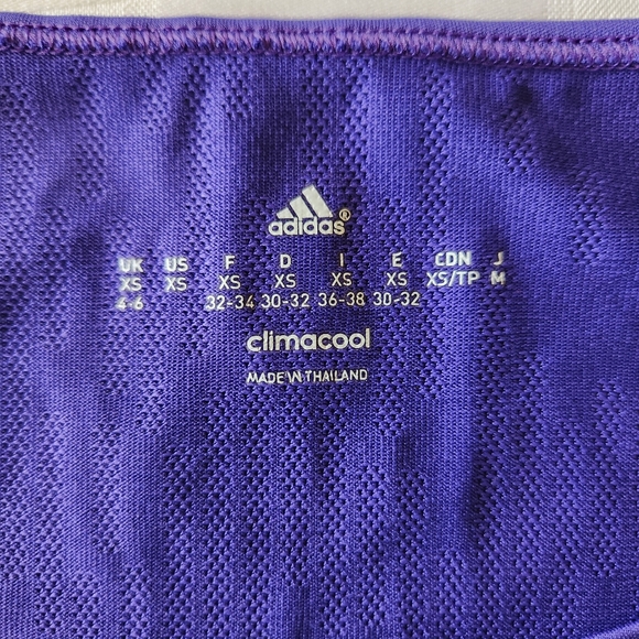ADIDAS Purple Climacool Dry Fit T-Shirt, Women's XS - Picture 5 of 5